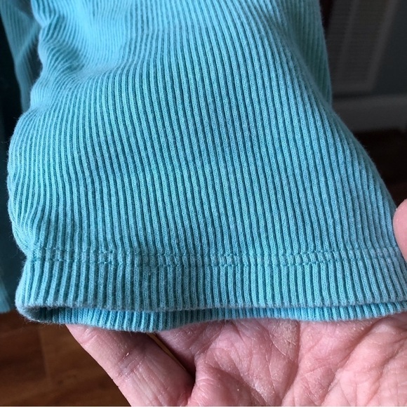 J.H. Collectibles 2pc. teal rib knit cardigan sweater set in size L - Picture 5 of 8